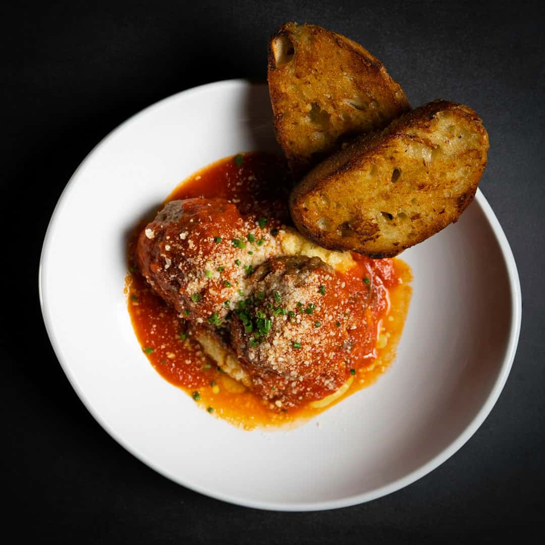 Meatballs Al Forno Vais Italian Inspired Kitchen Bar Menu